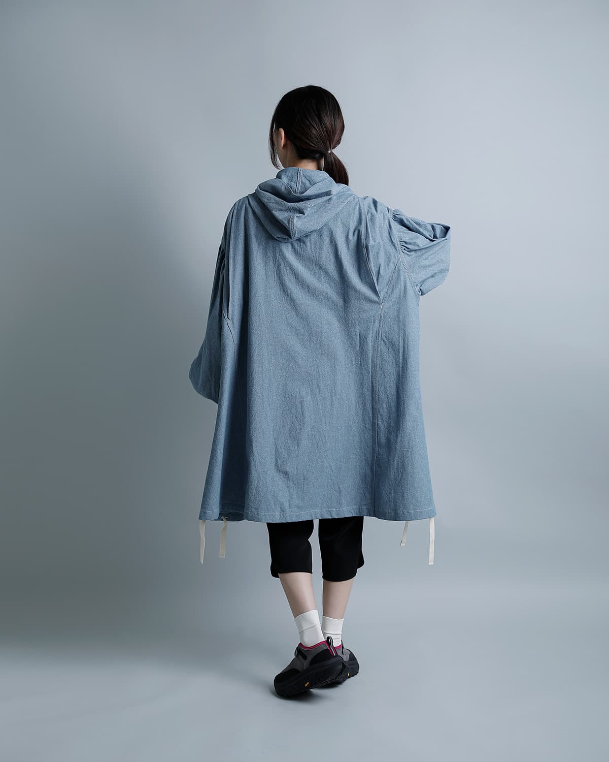 tActiコットンシャンブレー フーデッドフィールドドレス “Hooded Field Dress” sw814