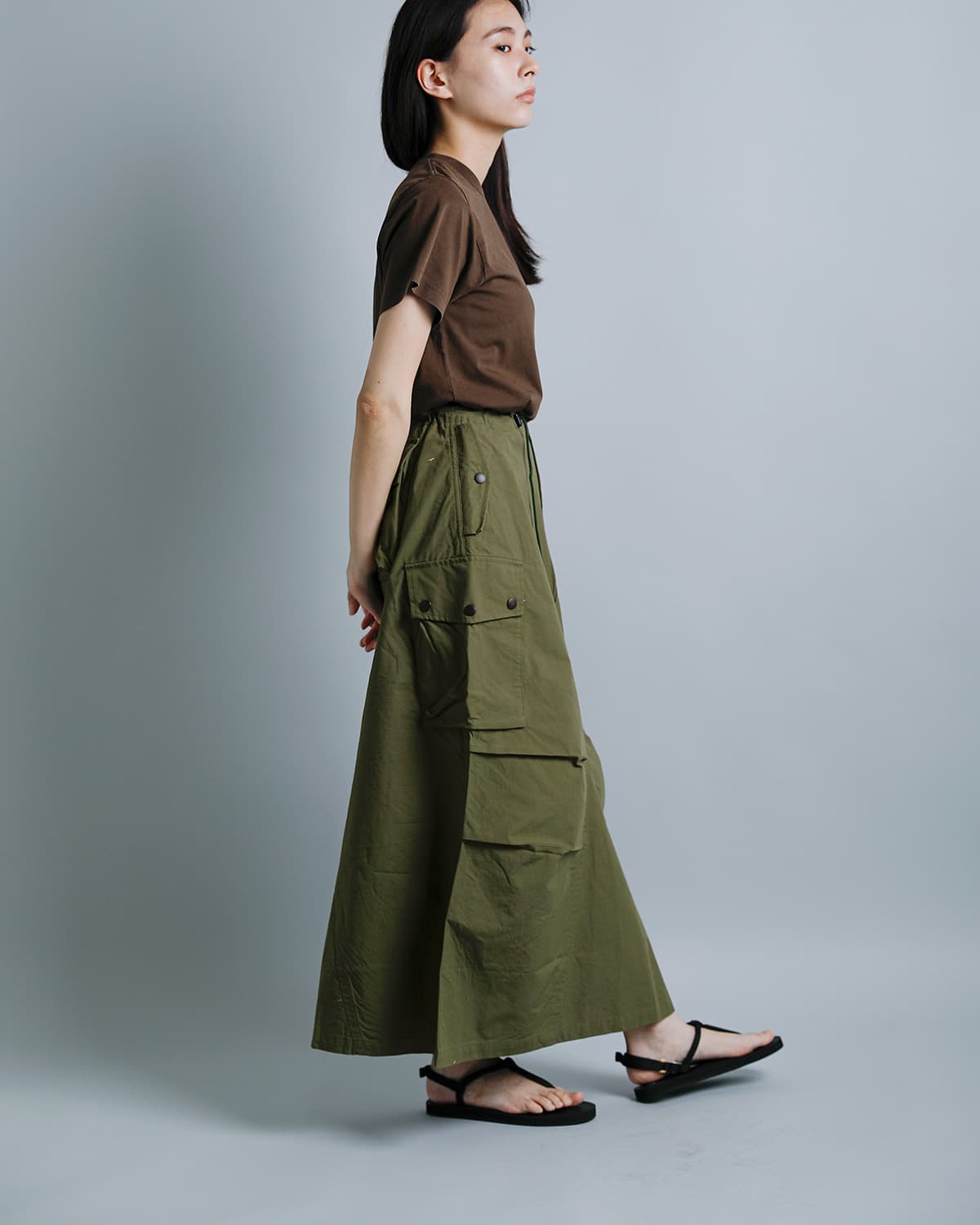 Needlesコットンリップストップ フィールドスカート“Field Skirt” sx160