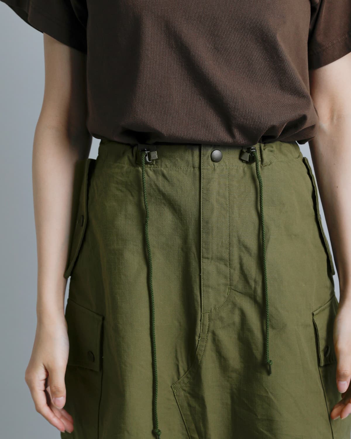 Needlesコットンリップストップ フィールドスカート“Field Skirt” sx160