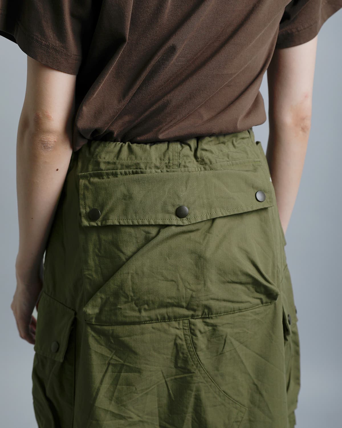 Needlesコットンリップストップ フィールドスカート“Field Skirt” sx160
