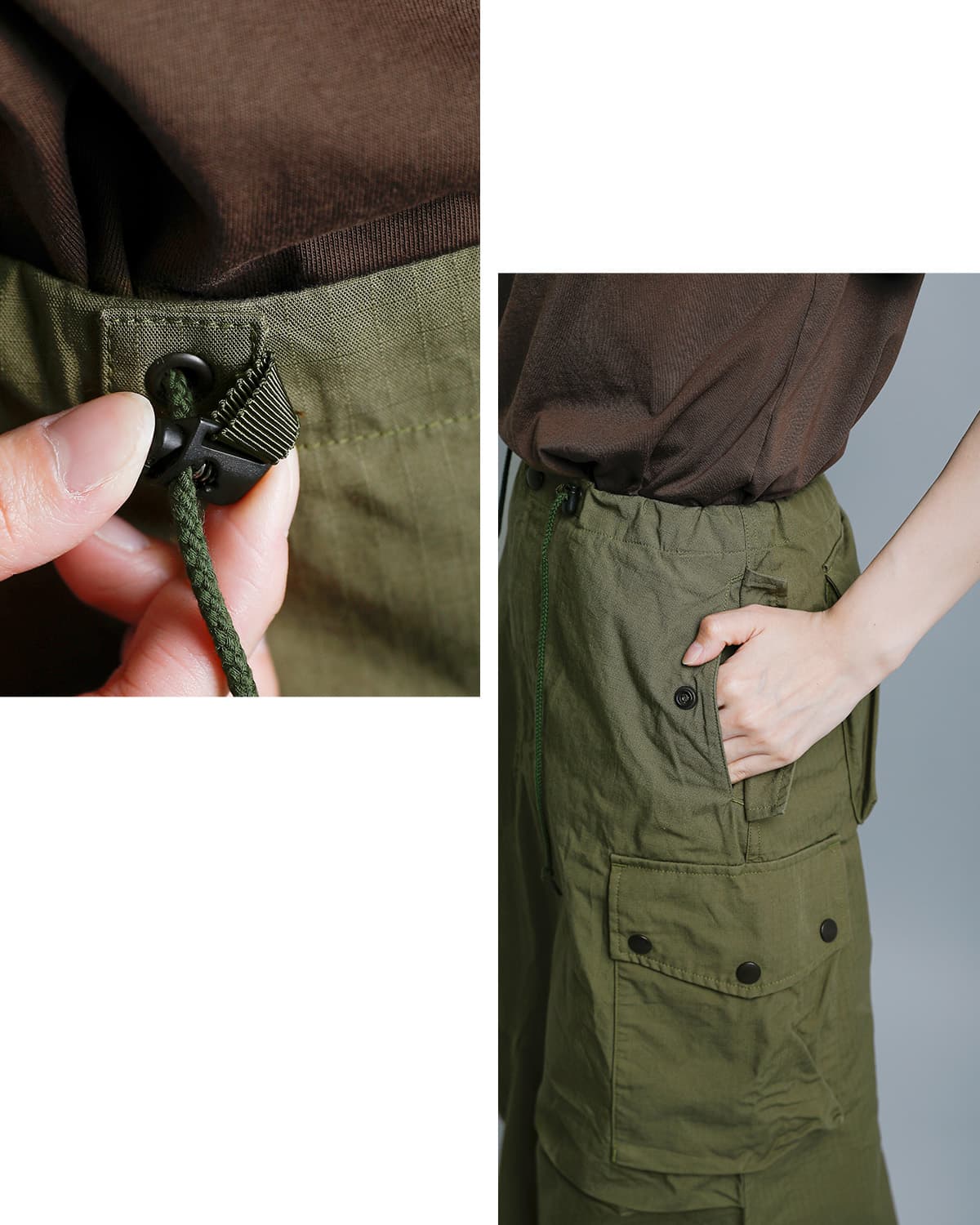 Needlesコットンリップストップ フィールドスカート“Field Skirt” sx160