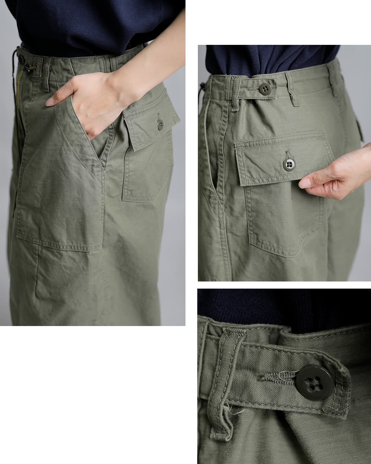 Needlesコットン H.D.ファティーグパンツ “H.D. Pant” sx195