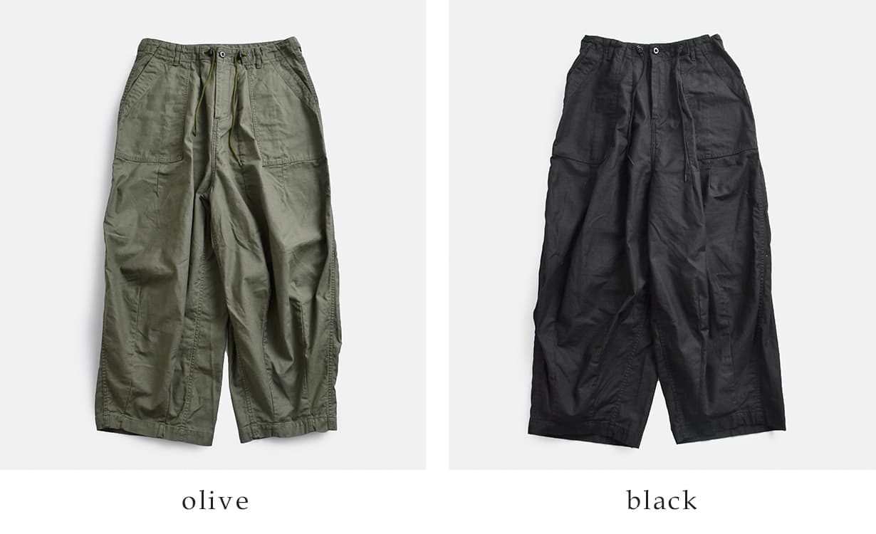 Needlesコットン H.D.ファティーグパンツ “H.D. Pant” sx195
