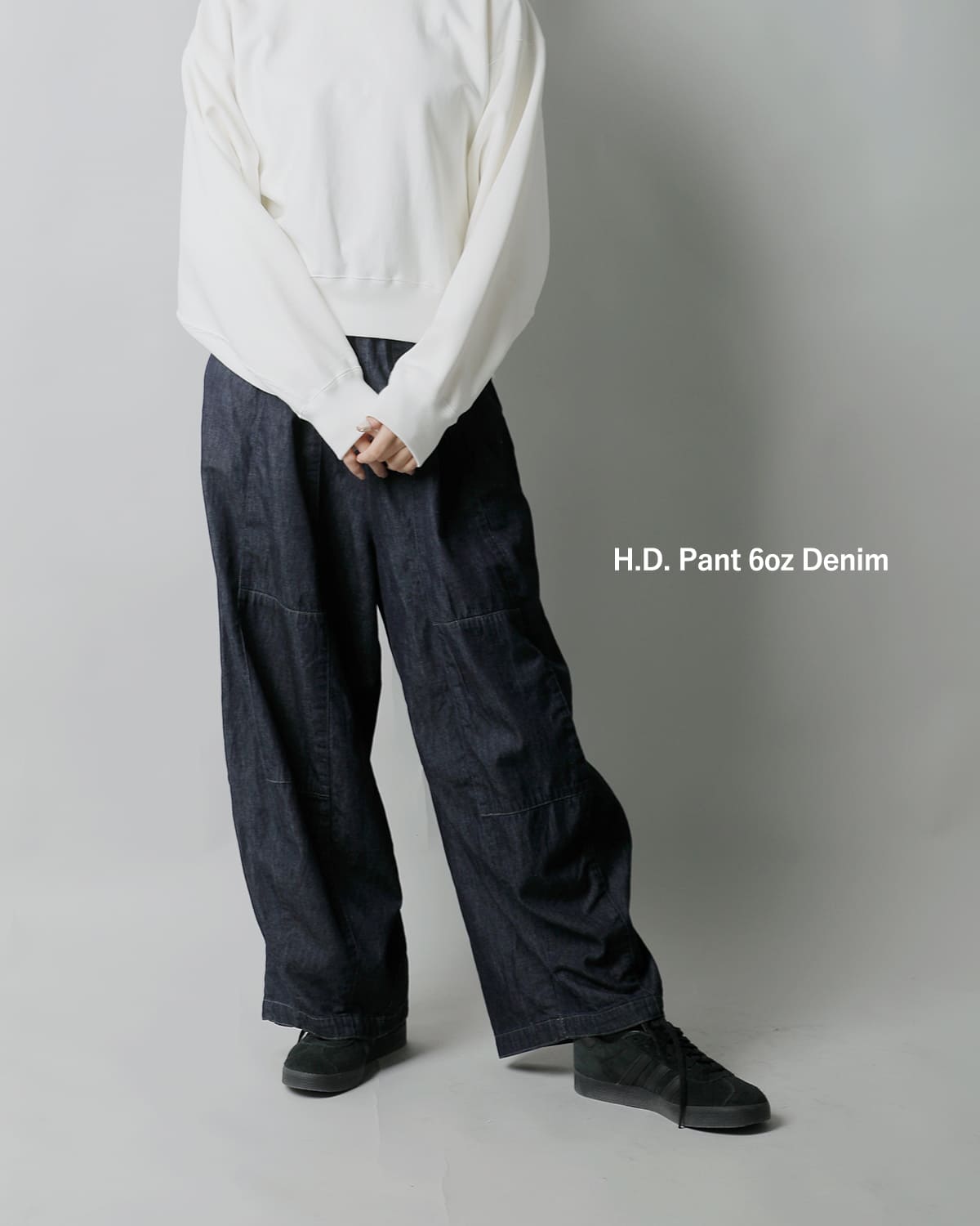 Needles6ozデニム ヒザデルパンツ “H.D. Pant ” sx198