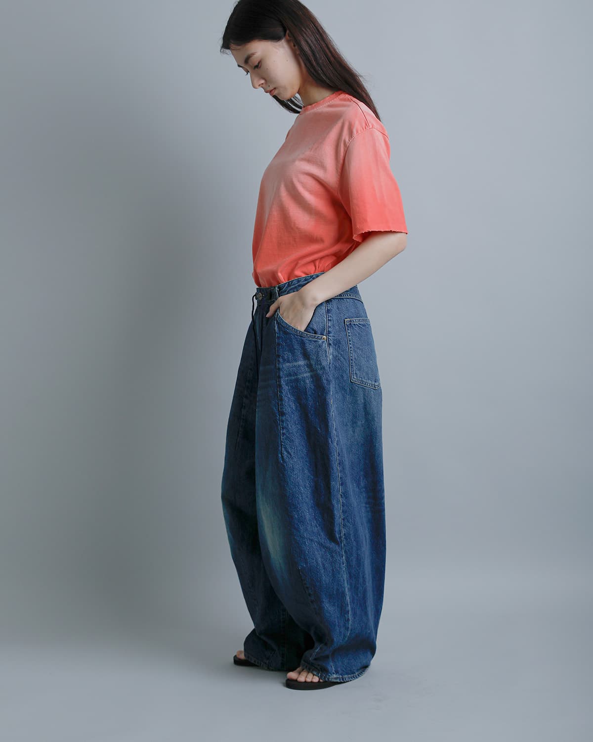 Needles12ozデニム H.D.タックパンツ “H.D. Jean” sx201