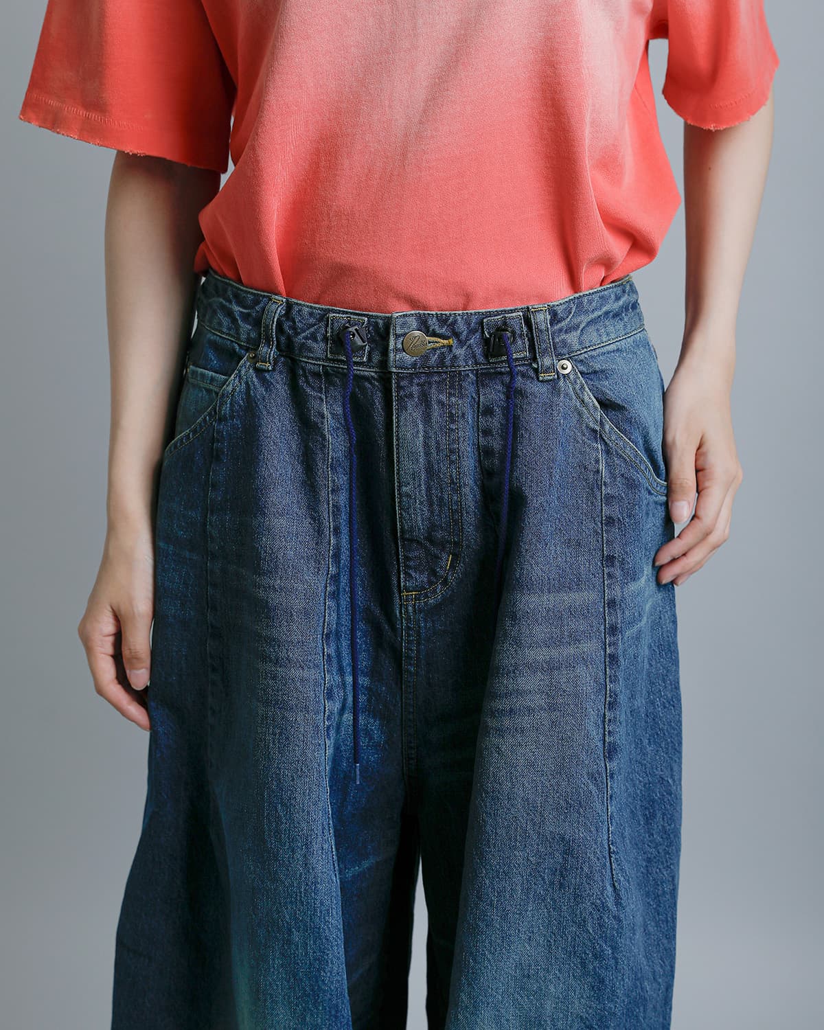 Needles12ozデニム H.D.タックパンツ “H.D. Jean” sx201