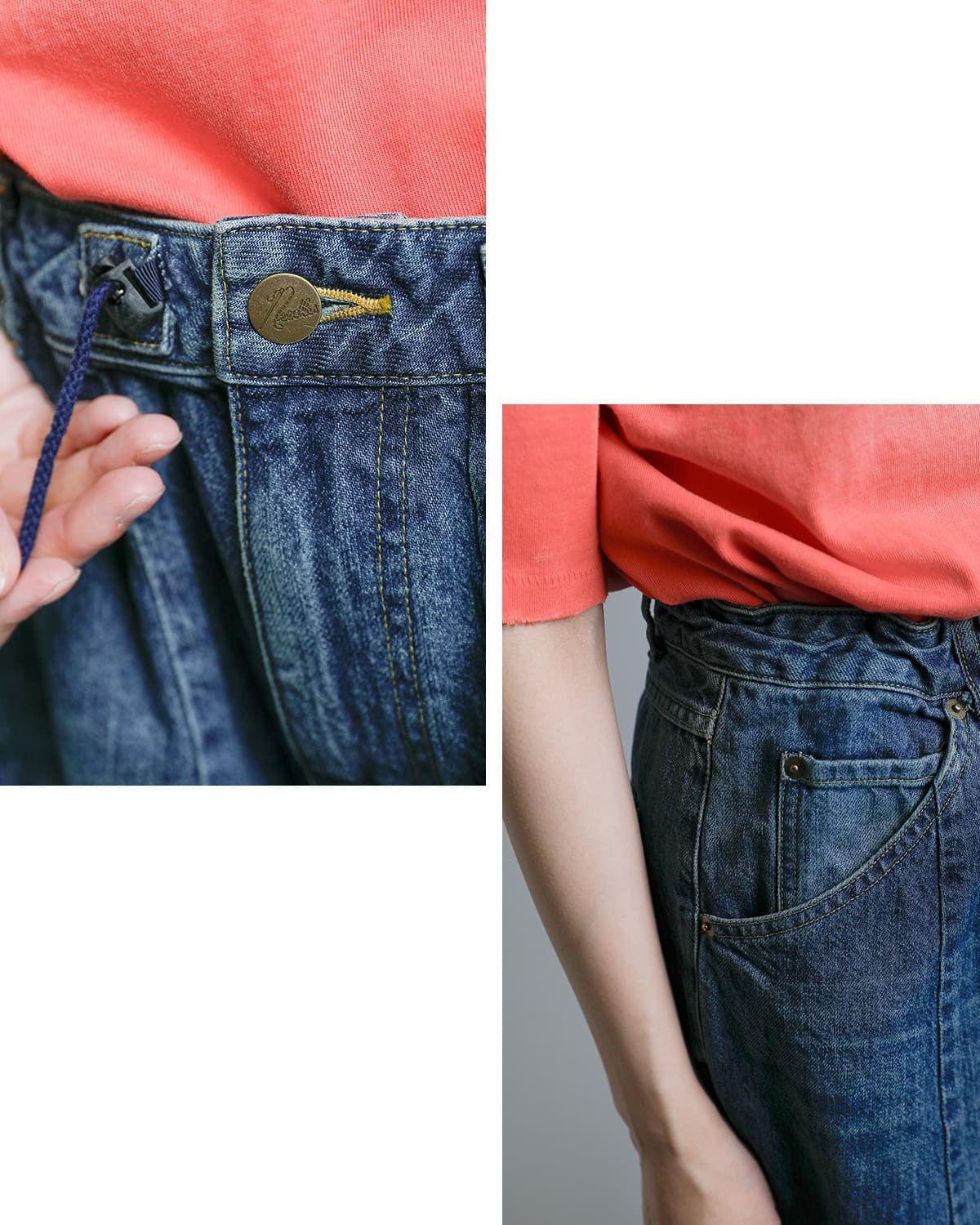 Needles12ozデニム H.D.タックパンツ “H.D. Jean” sx201