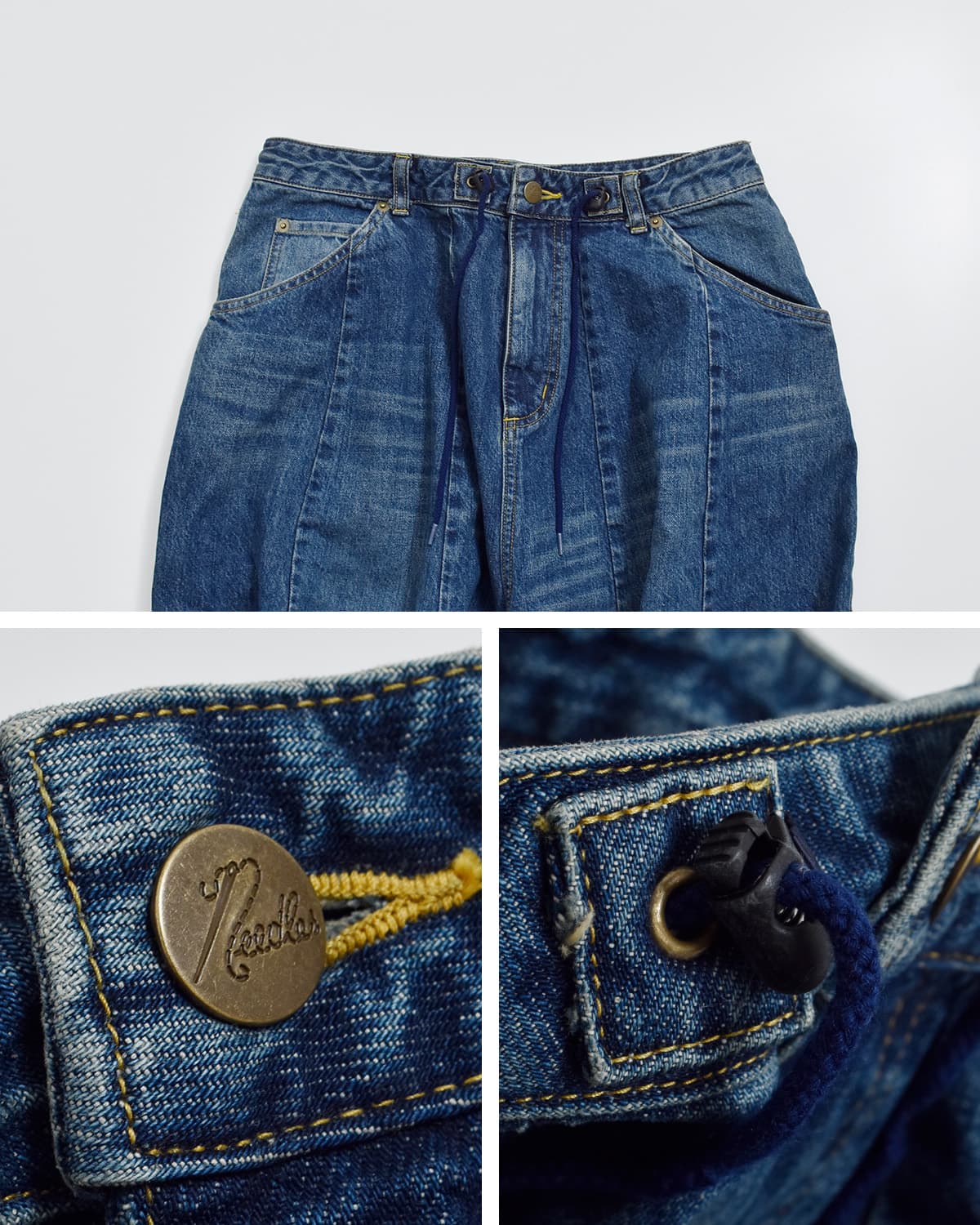 Needles ニードルス 12ozデニム H.D.タックパンツ “H.D. Jean” sx201