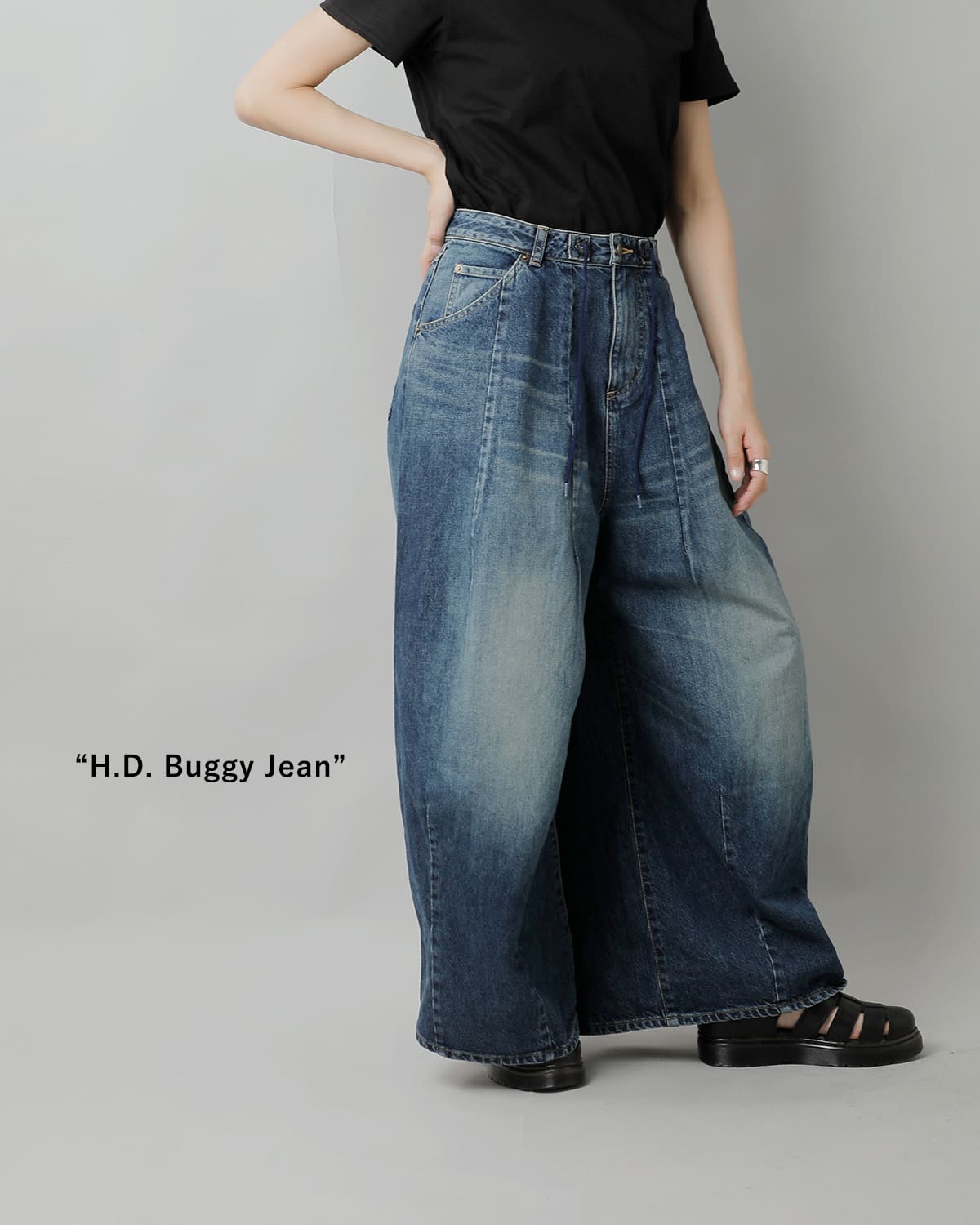 Needles12ozデニム H.D.バギーパンツ “H.D. Buggy Jean” sx202