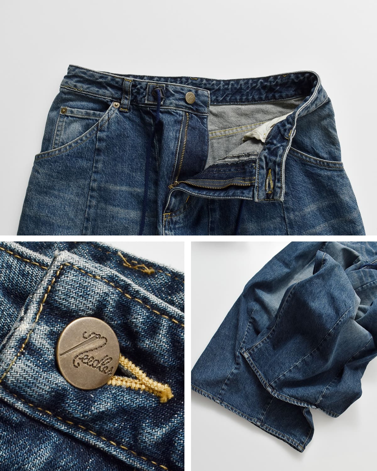 Needles12ozデニム H.D.バギーパンツ “H.D. Buggy Jean” sx202