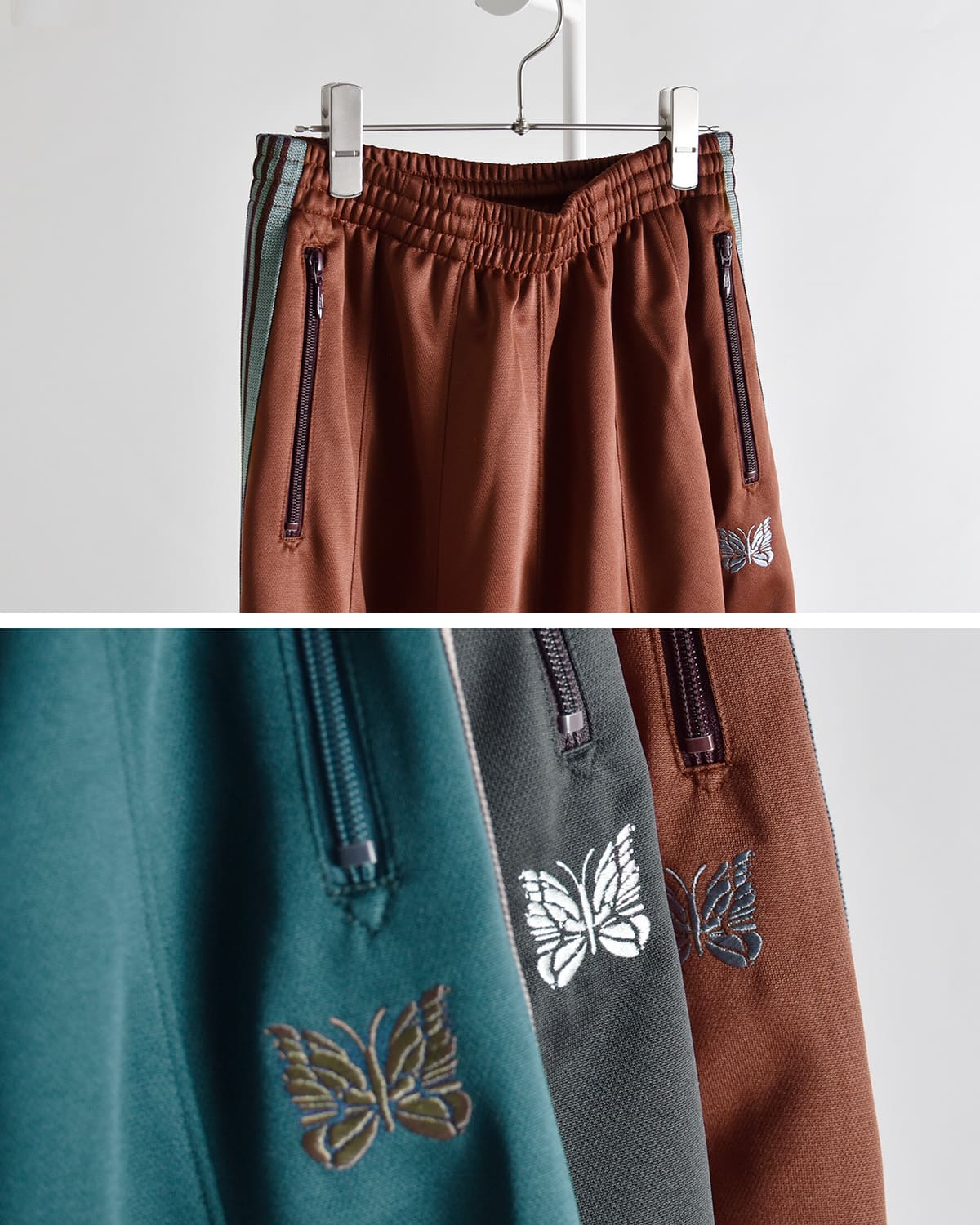 Needlesポリスムース トラックパンツ “Track Pant” sx410