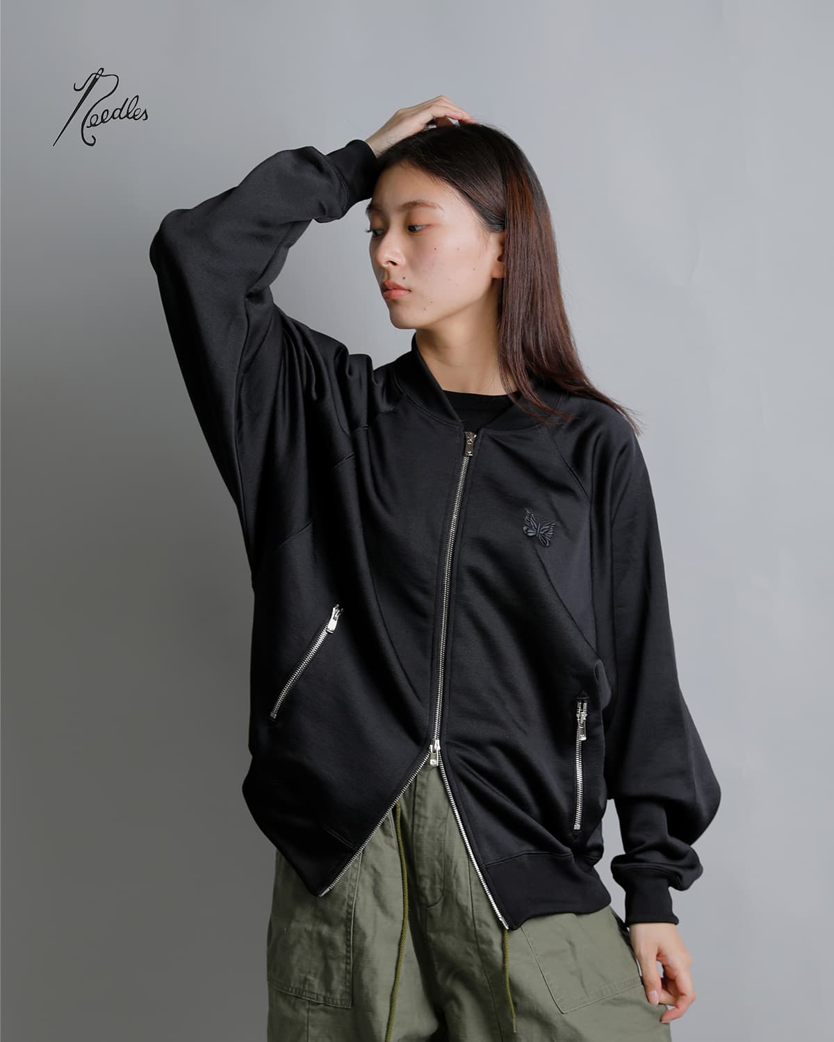 Needlesブライトジャージー ドルマンスリーブ トラックジャケット “Dolman Sleeve Track Jacket” sx420