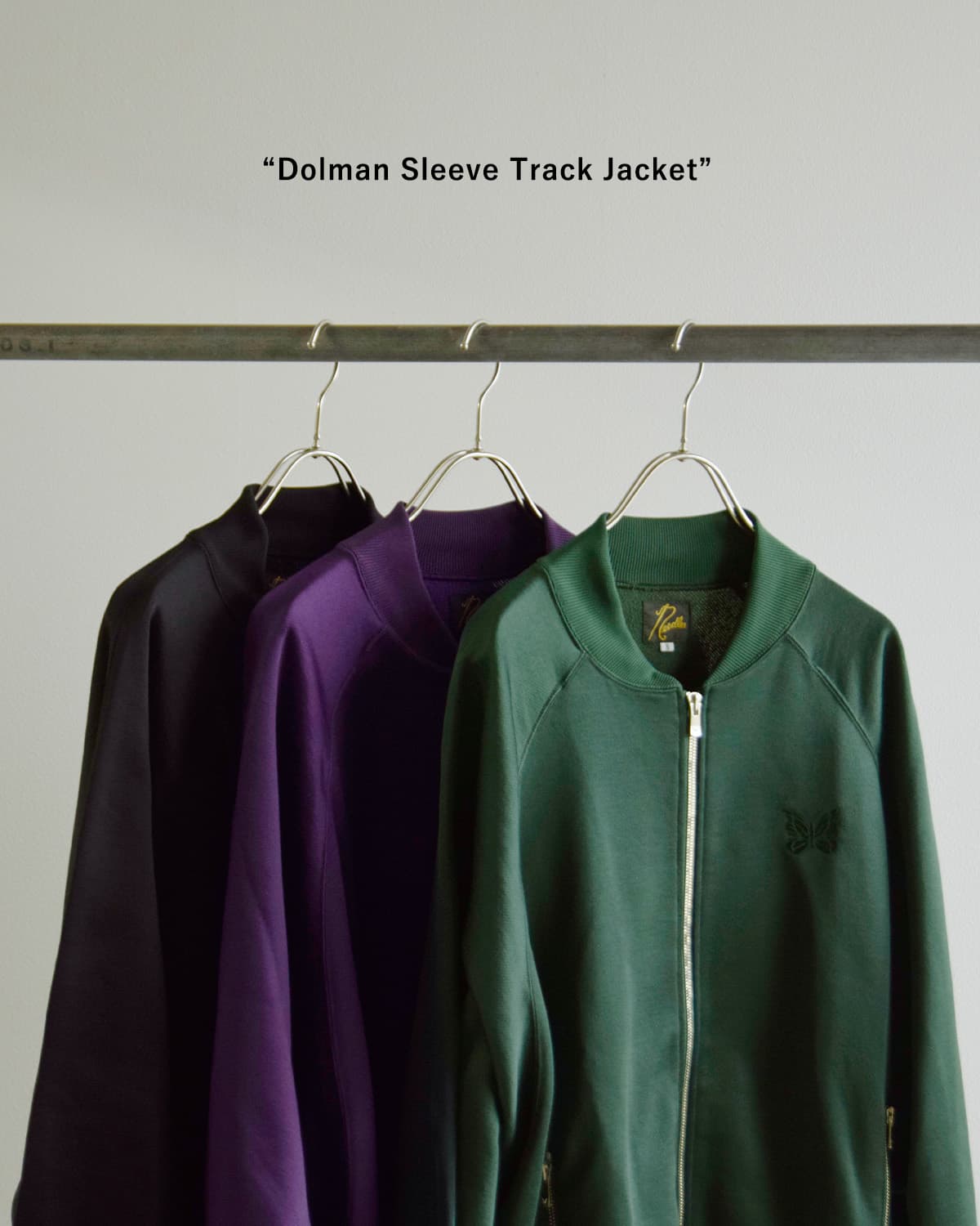 Needlesブライトジャージー ドルマンスリーブ トラックジャケット “Dolman Sleeve Track Jacket” sx420