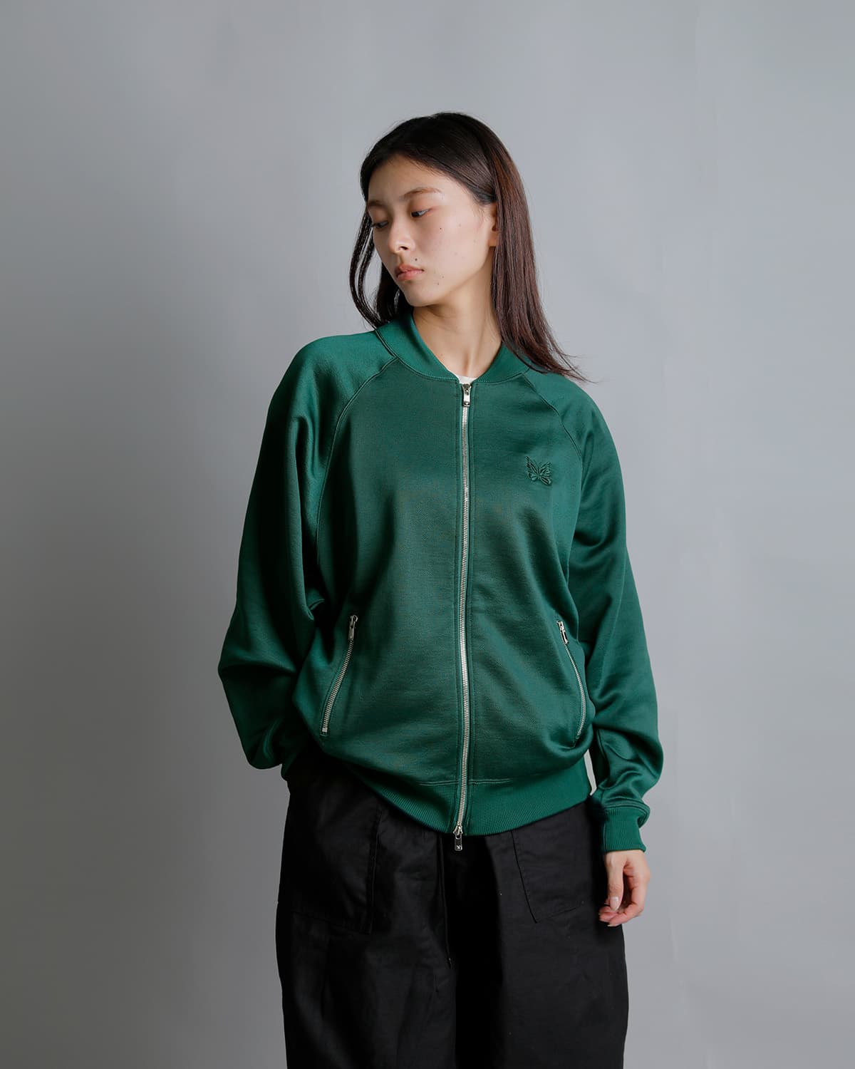 Needlesブライトジャージー ドルマンスリーブ トラックジャケット “Dolman Sleeve Track Jacket” sx420