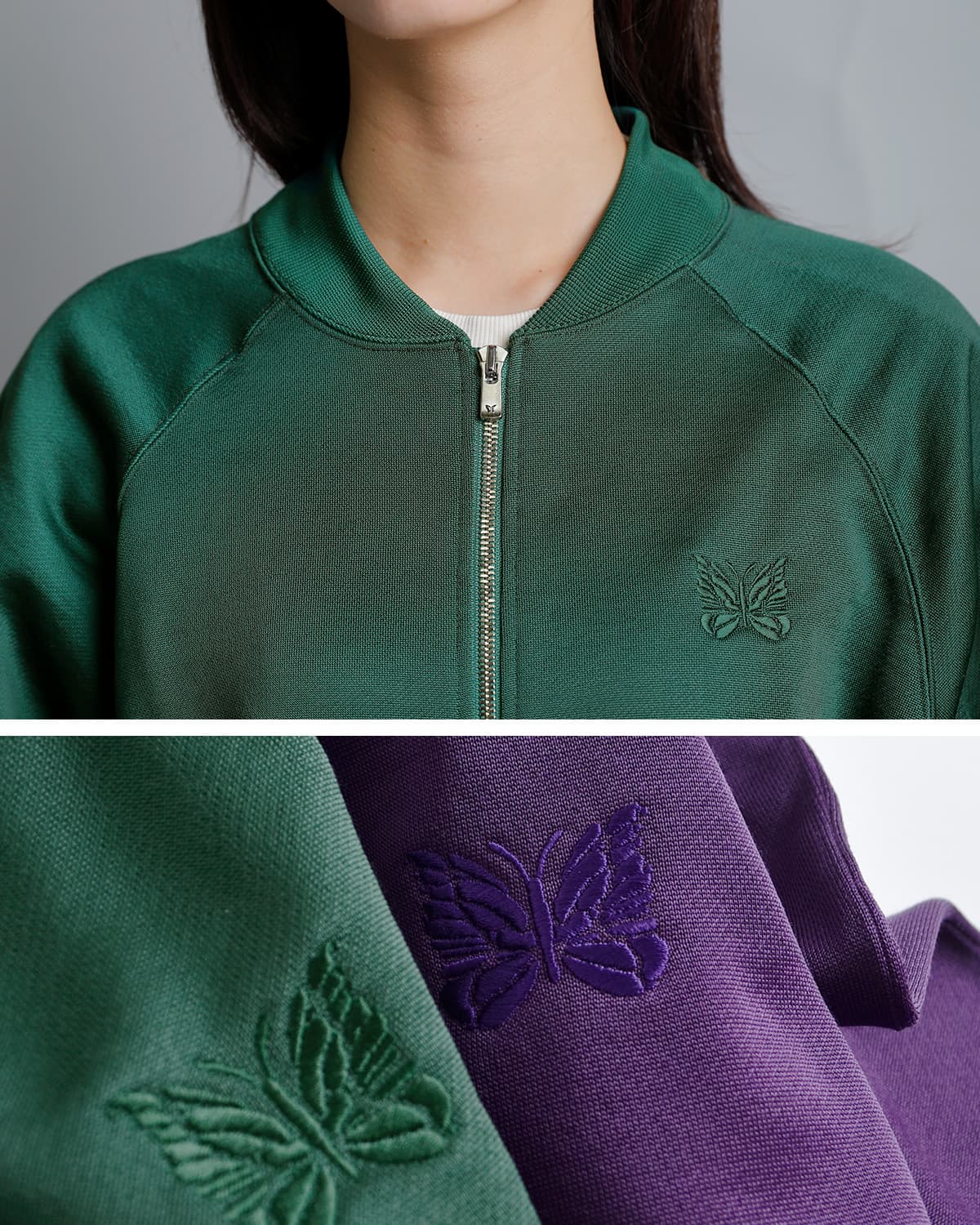 Needlesブライトジャージー ドルマンスリーブ トラックジャケット “Dolman Sleeve Track Jacket” sx420