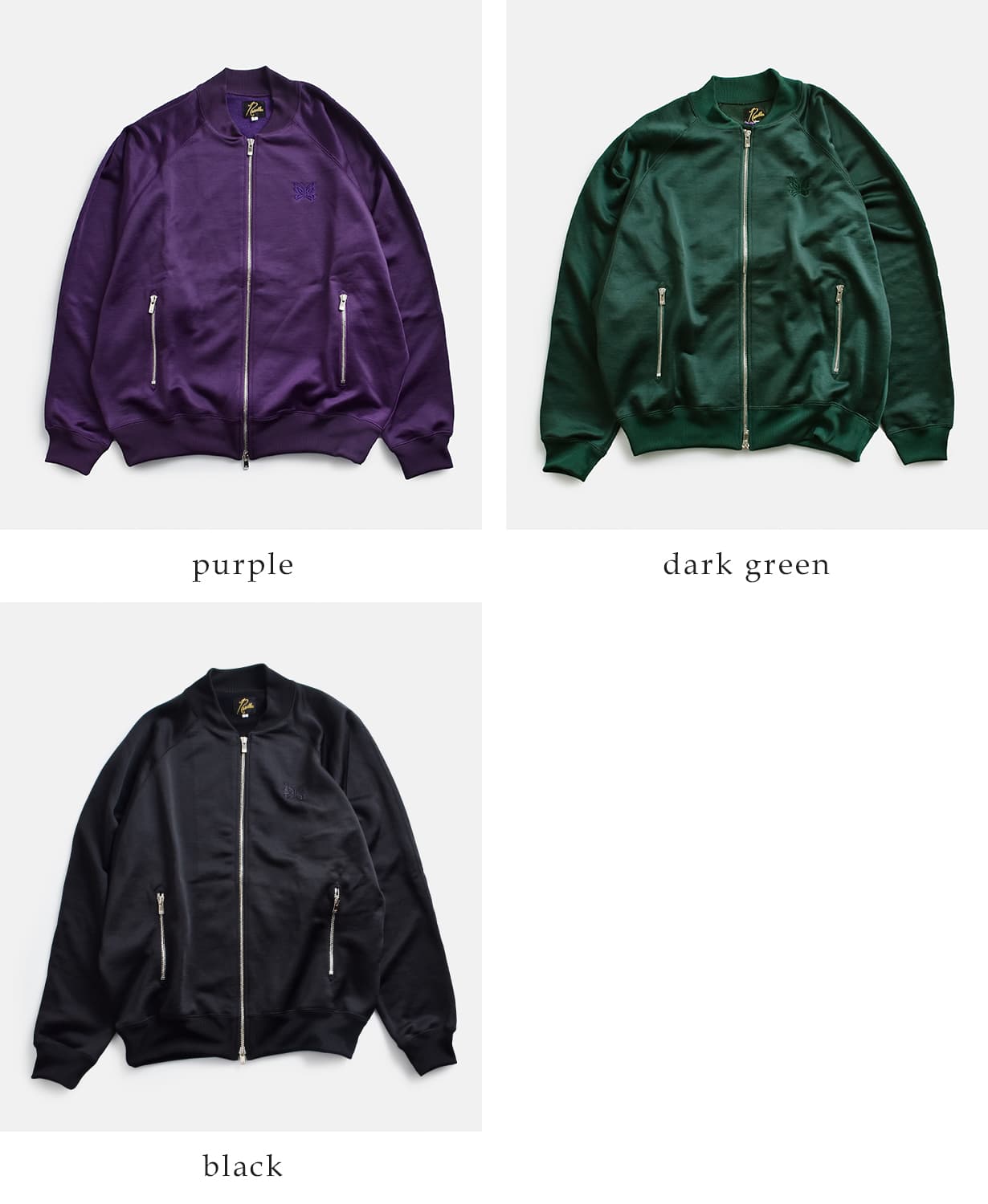 Needlesブライトジャージー ドルマンスリーブ トラックジャケット “Dolman Sleeve Track Jacket” sx420