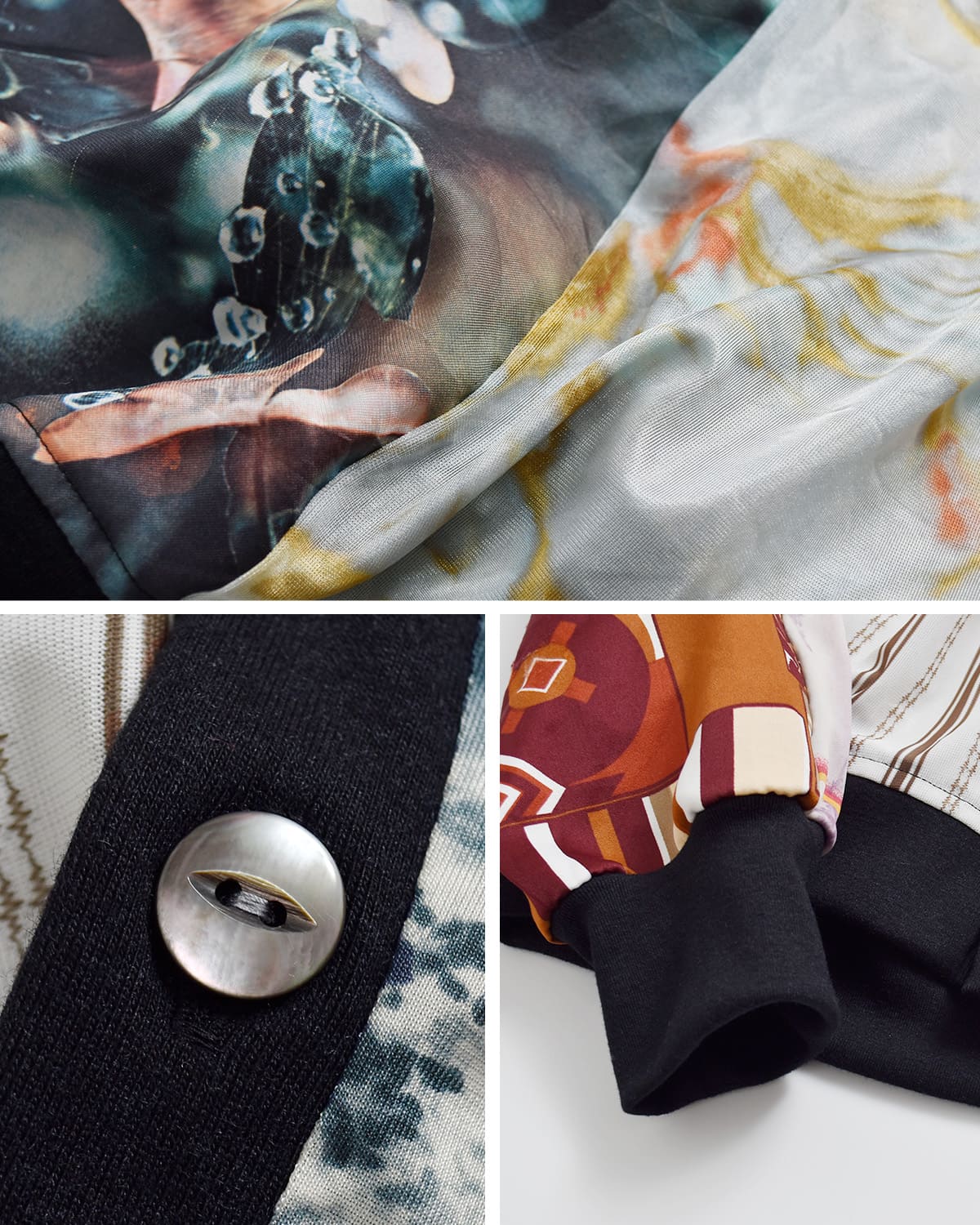 Needlesマルチパッチワーク シャツカーディガン sx491