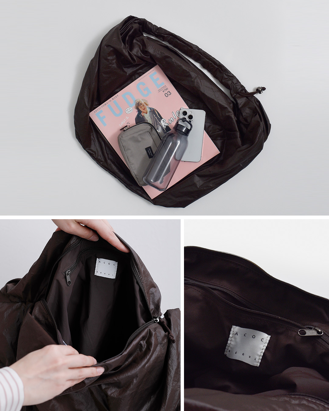 ACOC(アコック)グロッシー ミッド タングル ツイスト バッグ Glossy Mid Tangle Twist Bag gls-m-t-twistbag