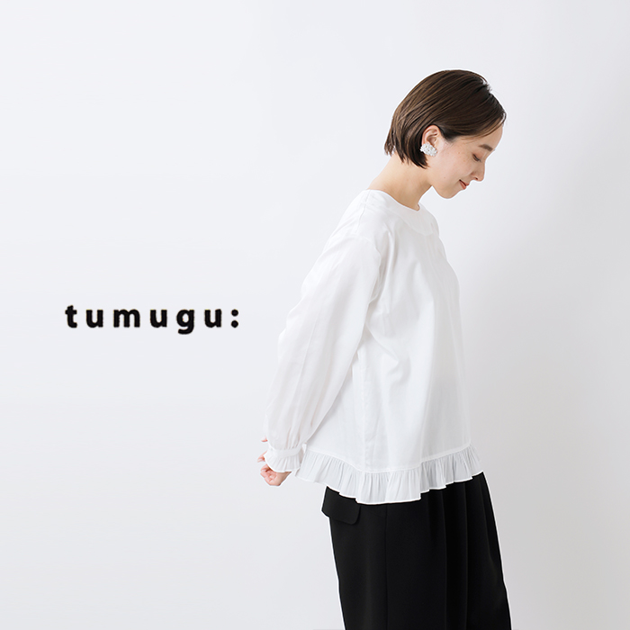 tumugu(ツムグ)コットンサテンプルオーバーtb19436a