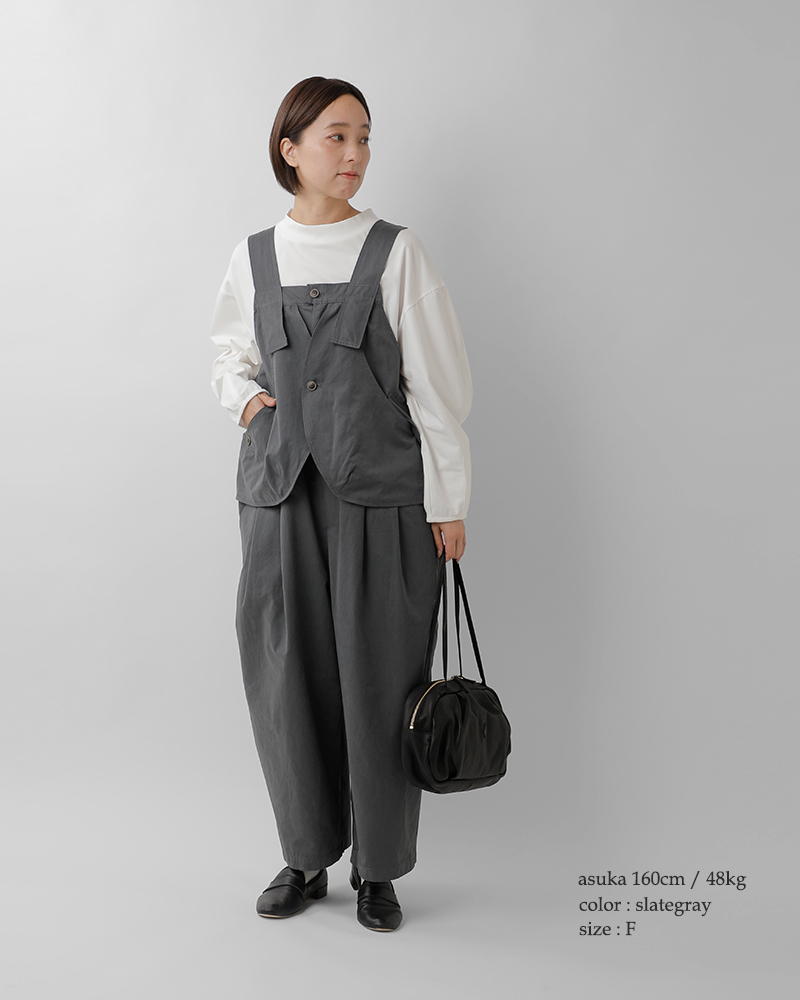 tumugu(ツムグ)コットンナイロンサロペットtb25433