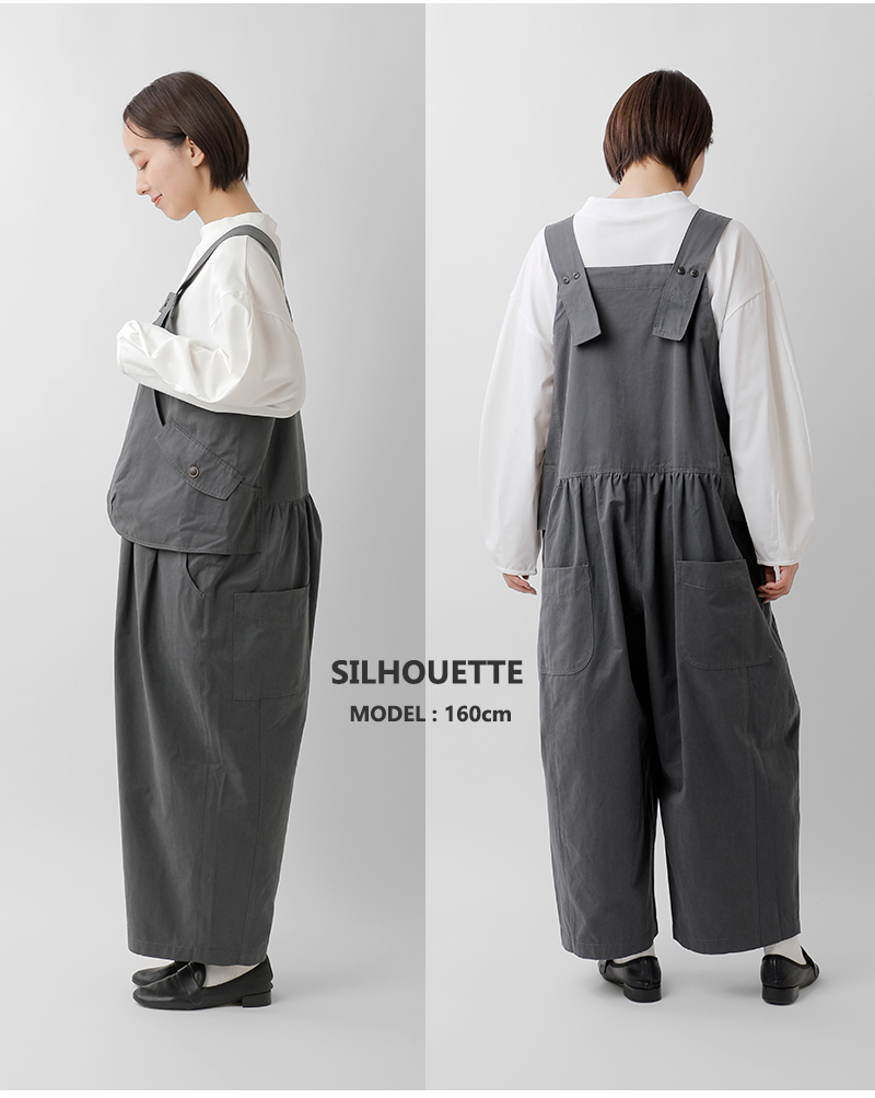 tumugu ツムグ コットン ナイロン サロペット tb25433 レディース