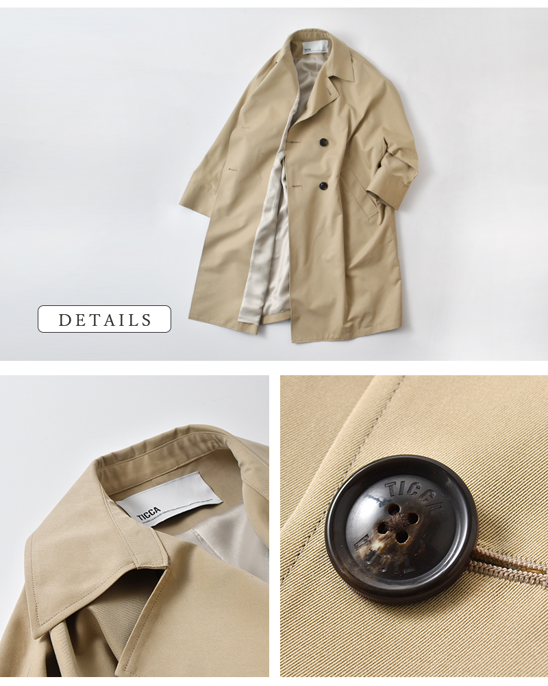 TICCA(ティッカ)コットンテントトレンチコートtbes-171