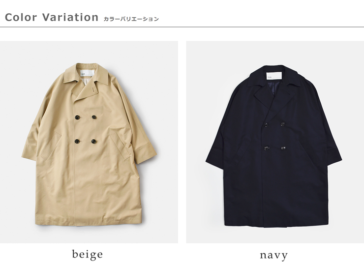 TICCA(ティッカ)コットンテントトレンチコートtbes-171