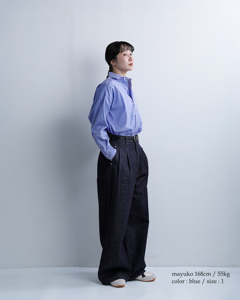 TICCAコットン スクエア ビッグ シャツ tbfs-001