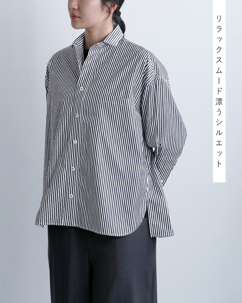 TICCAコットン スクエア ビッグ シャツ tbfs-001