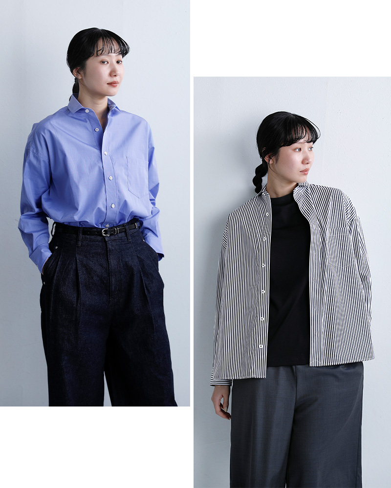 TICCAコットン スクエア ビッグ シャツ tbfs-001