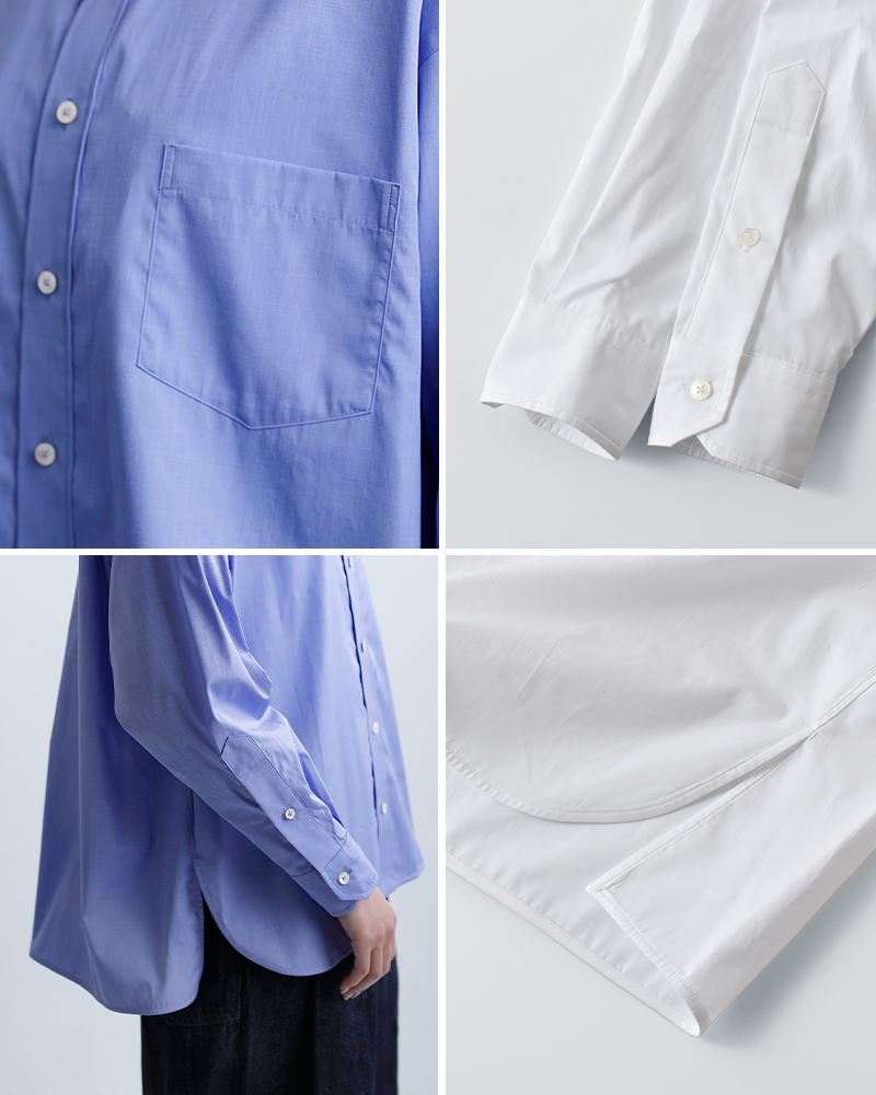 TICCAコットン スクエア ビッグ シャツ tbfs-001