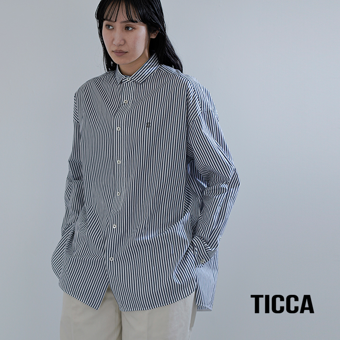 TICCA(ティッカ)コットンスクエアビッグシャツunitbfs-012