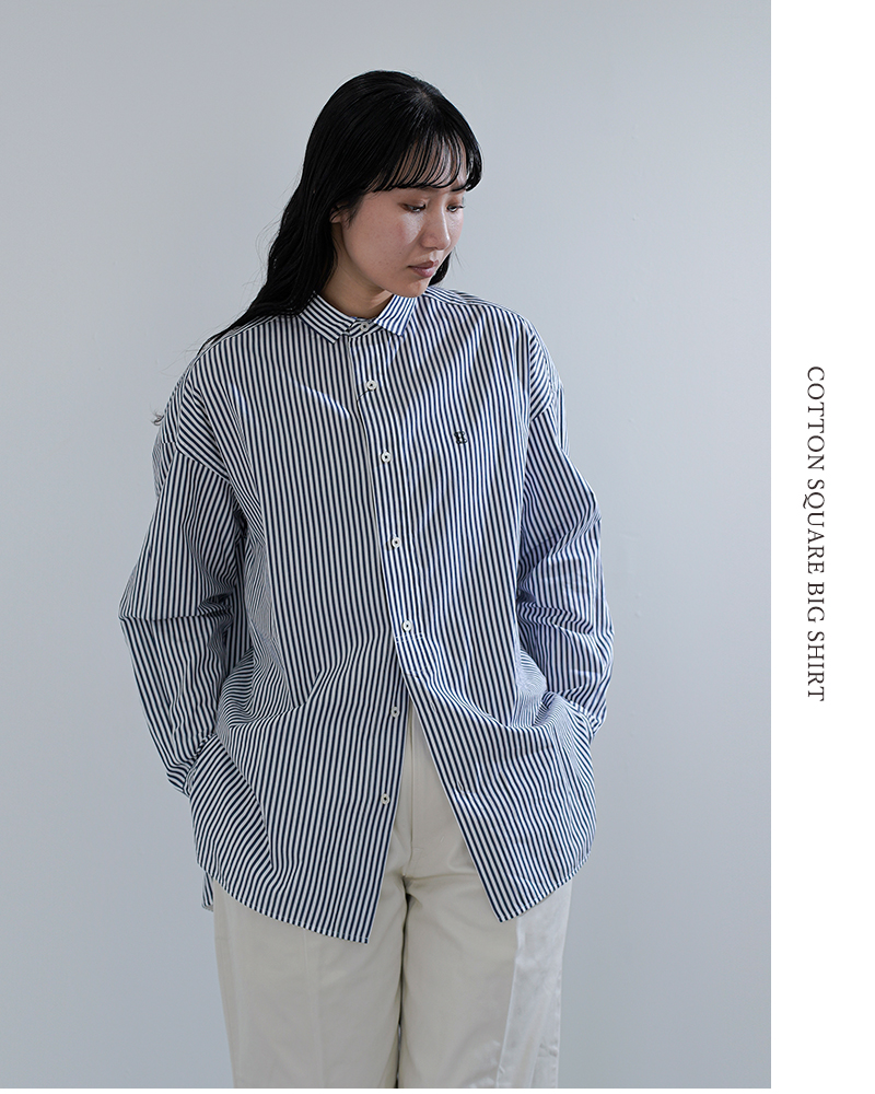 TICCA(ティッカ)コットンスクエアビッグシャツunitbfs-012