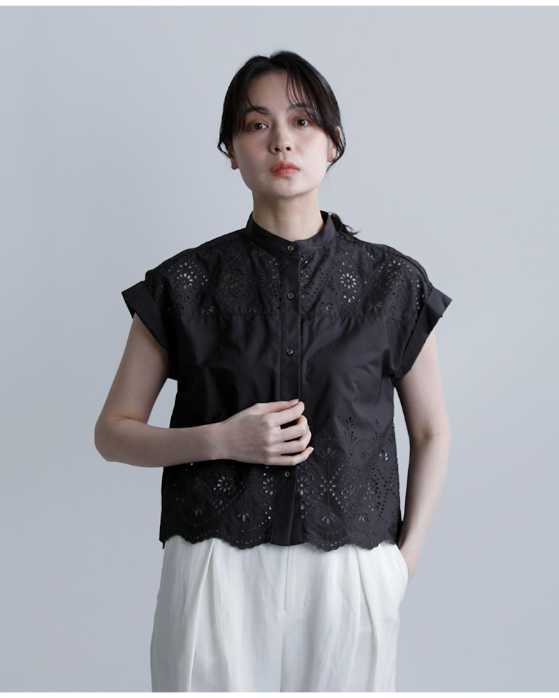 TICCA(ティッカ)コットンレースフレンチシャツtbfs-121