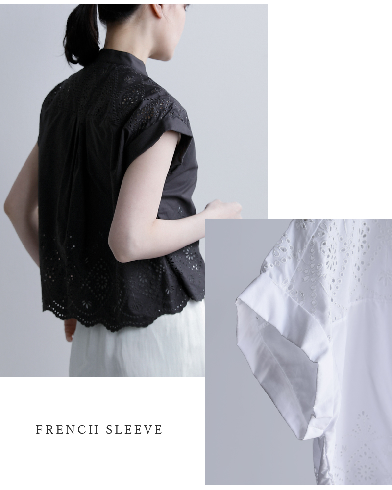 TICCA(ティッカ)コットンレースフレンチシャツtbfs-121