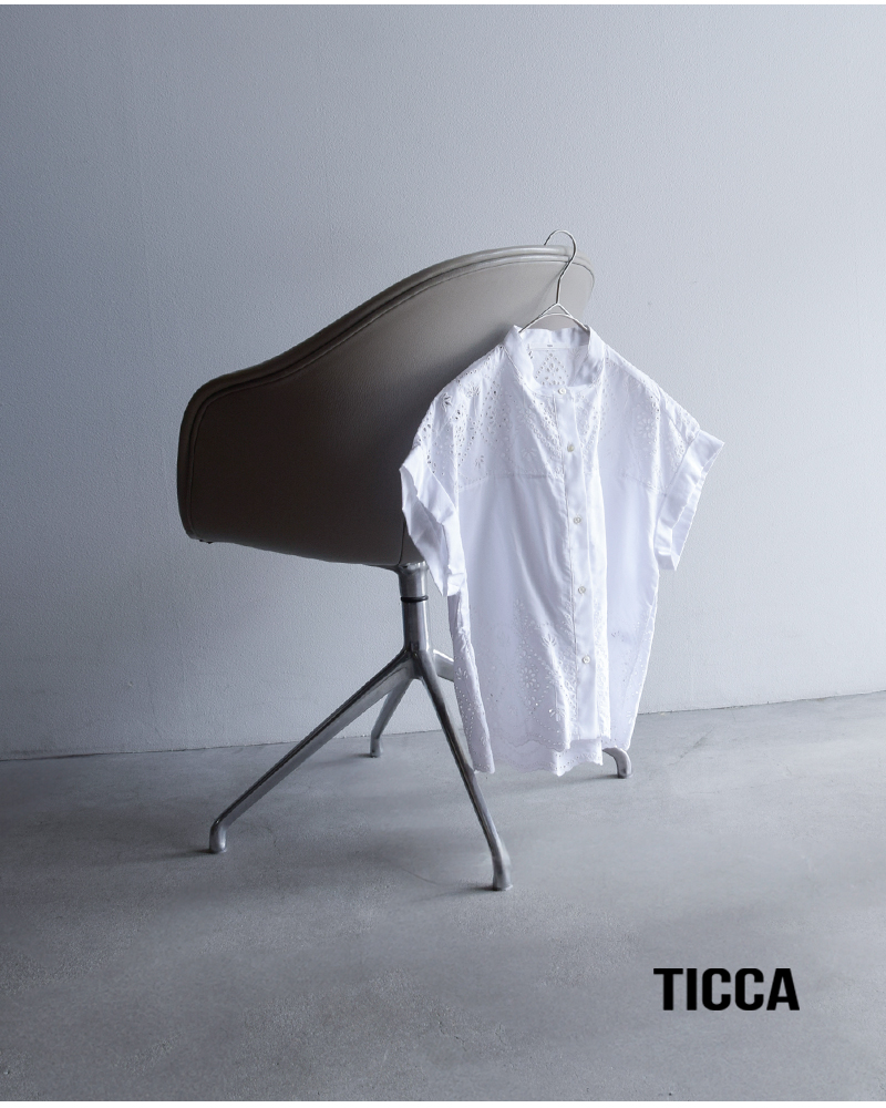 TICCA(ティッカ)コットンレースフレンチシャツtbfs-121