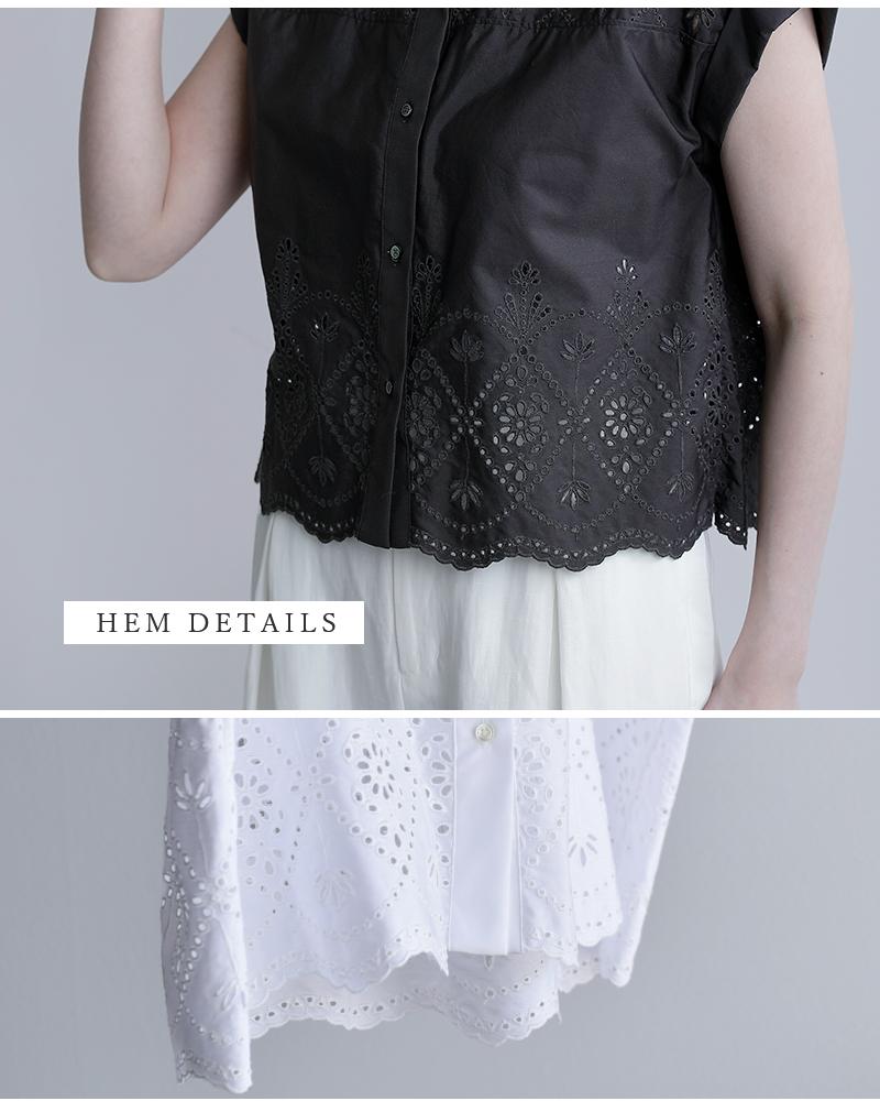 TICCA(ティッカ)コットンレースフレンチシャツtbfs-121