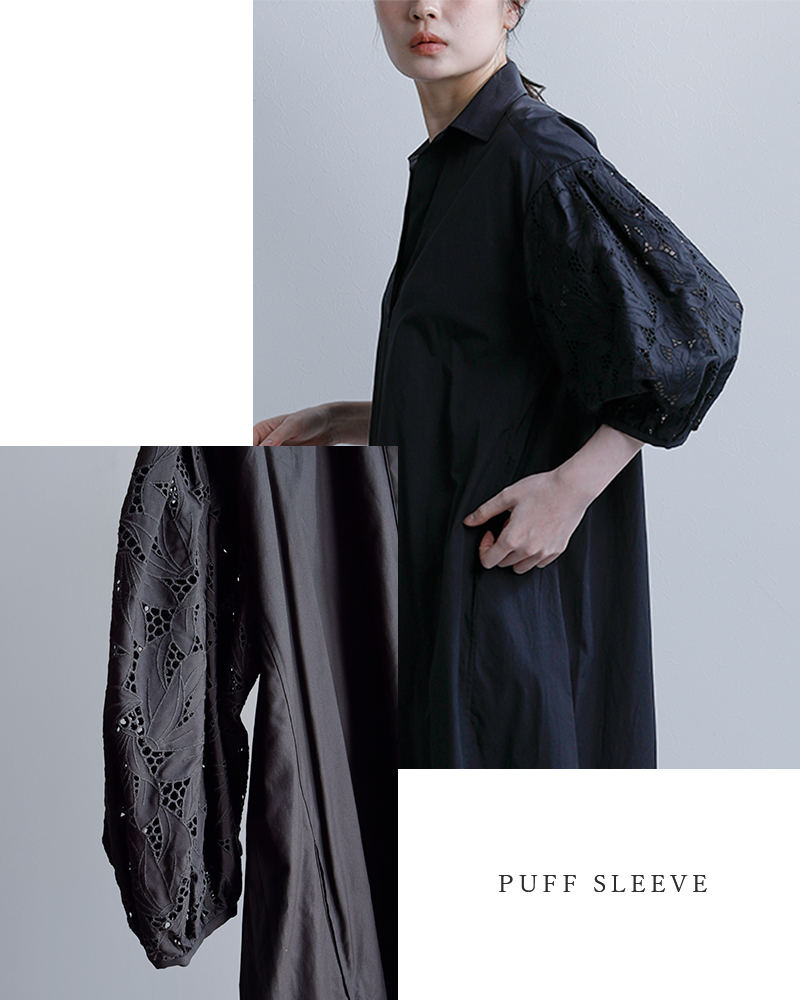 TICCA(ティッカ)コットンフラワーレースパフスリーブワンピースtbfs-134