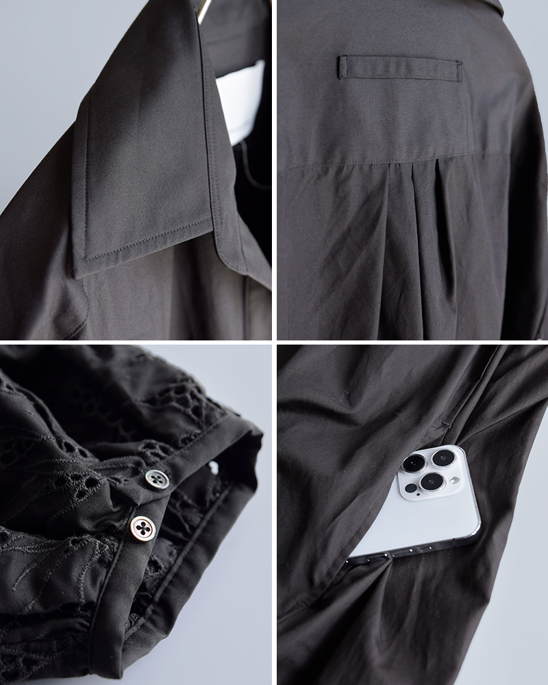 TICCA(ティッカ)コットンフラワーレースパフスリーブワンピースtbfs-134