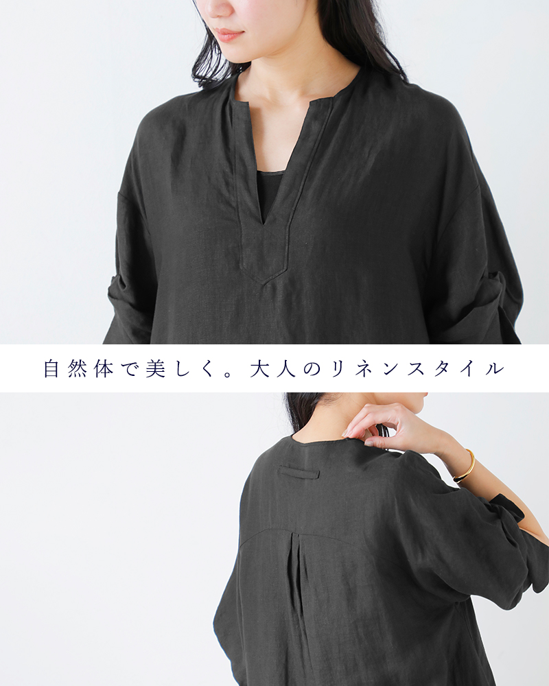 TICCA(ティッカ)リネンツイストスリーブワンピースtbfs-405