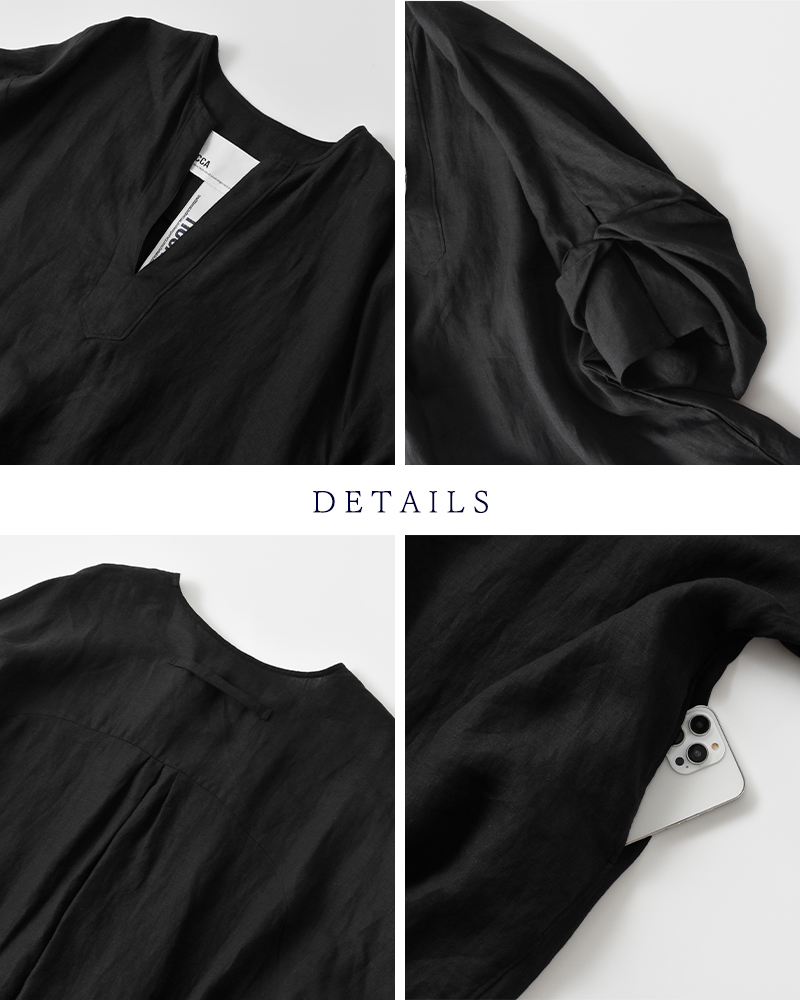 TICCA(ティッカ)リネンツイストスリーブワンピースtbfs-405