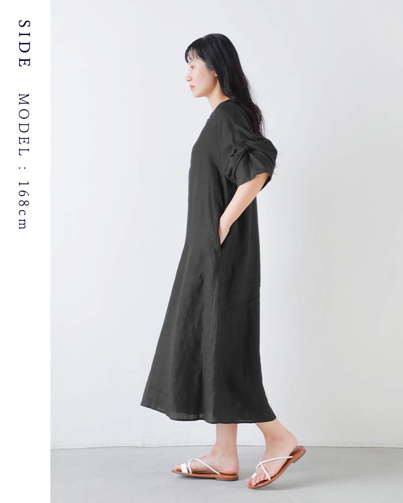 TICCA(ティッカ)リネンツイストスリーブワンピースtbfs-405