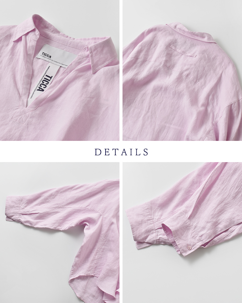 TICCA(ティッカ)リネンスキッパーシャツtbfs-408
