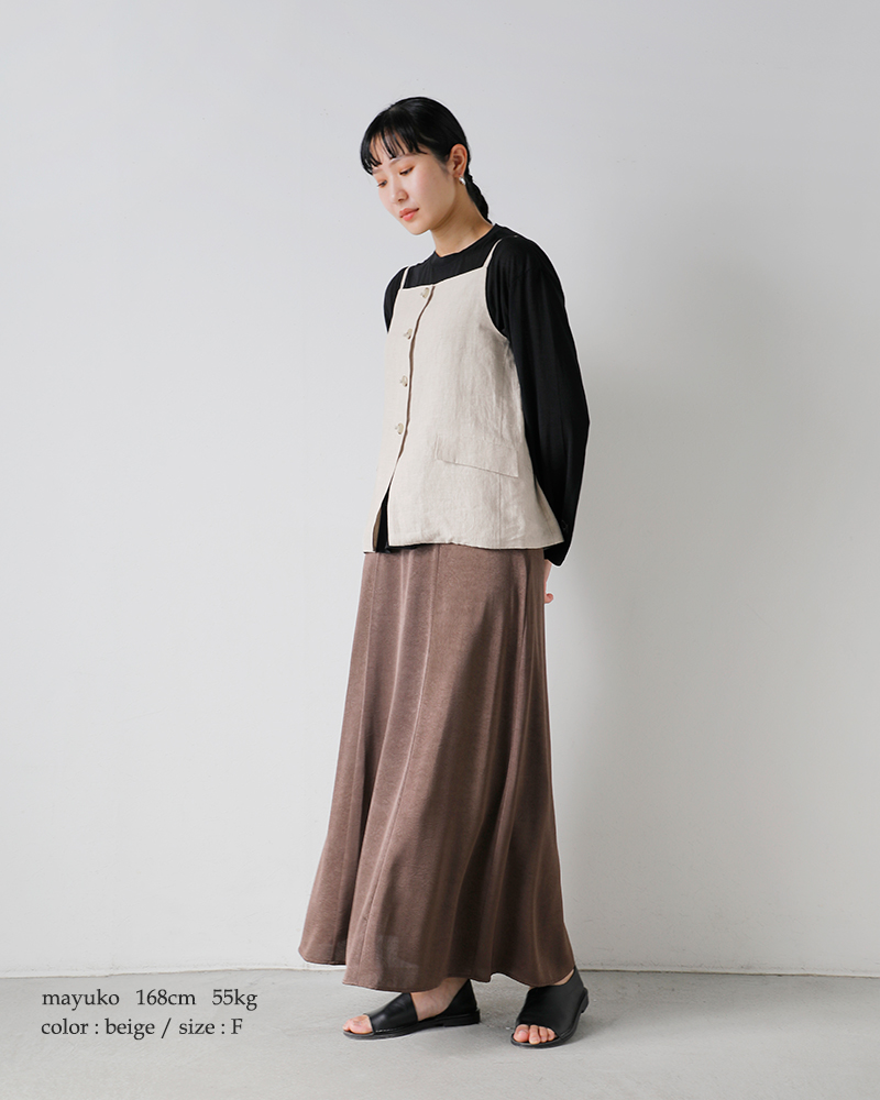 TICCA(ティッカ)リネンキャミソールベストtbfs-413