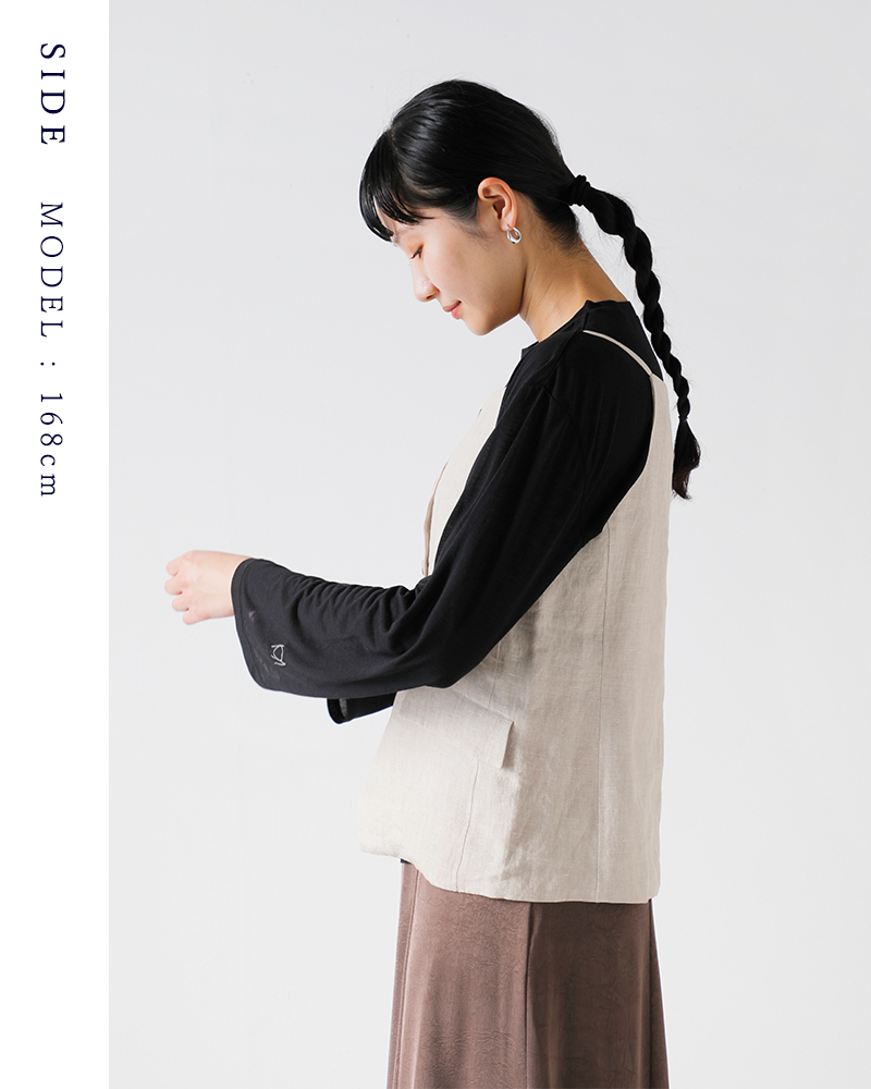 TICCA(ティッカ)リネンキャミソールベストtbfs-413