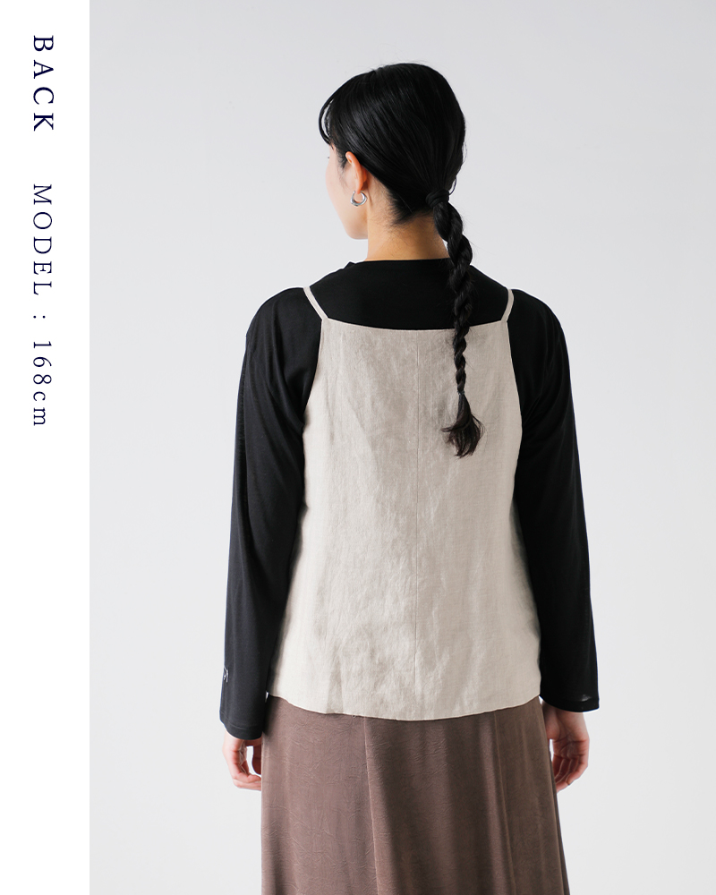 TICCA(ティッカ)リネンキャミソールベストtbfs-413