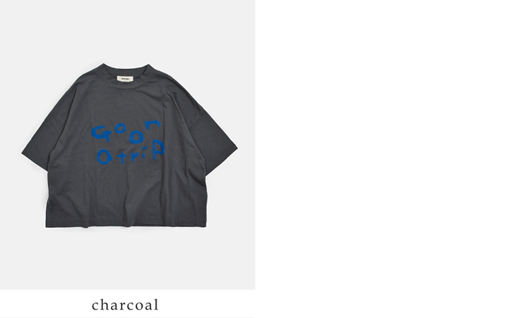 tumuguコットン ラフィ天竺 プリント Tシャツ tc26103