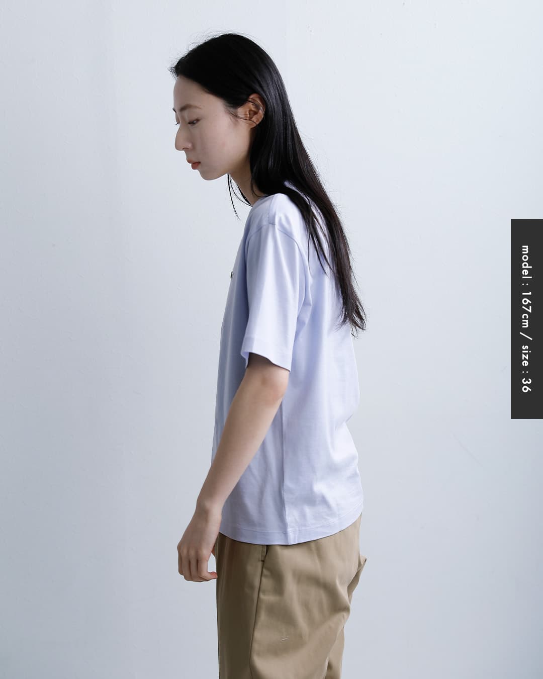LACOSTEコットン クルーネック 半袖Tシャツ tf7215