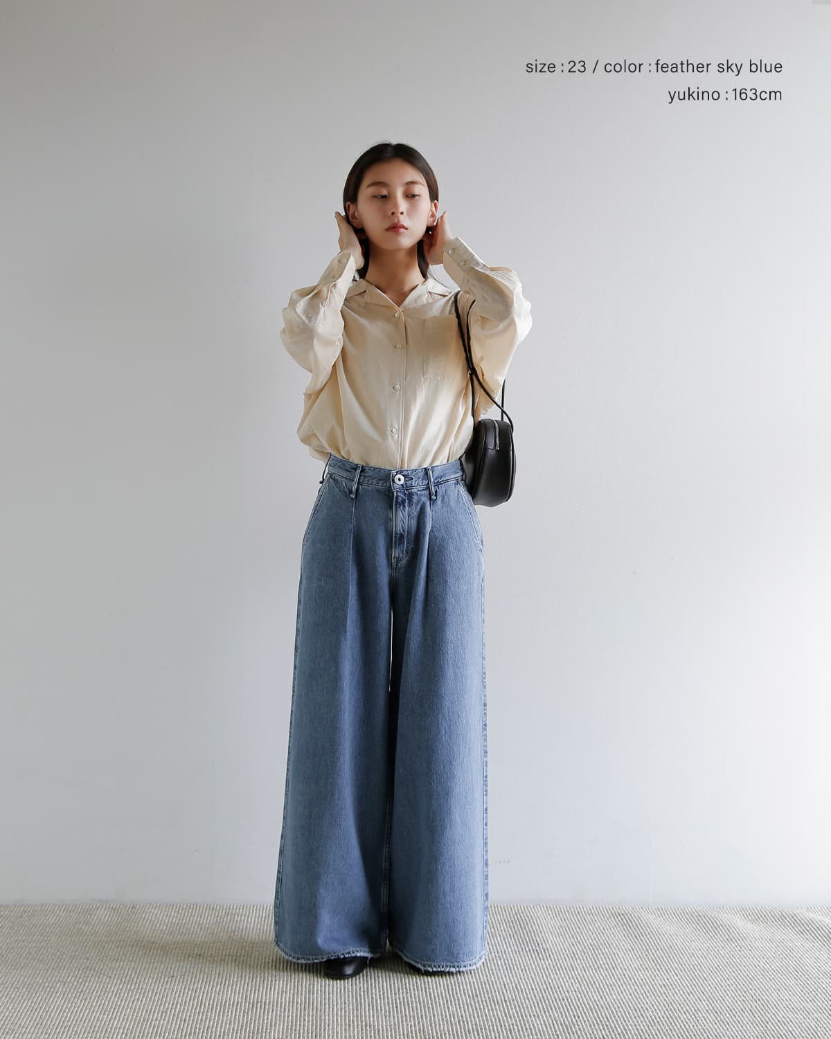 upper hights(アッパーハイツ)ミドルライズワイドバギー パンツ  “THE BLAIR” the-blair