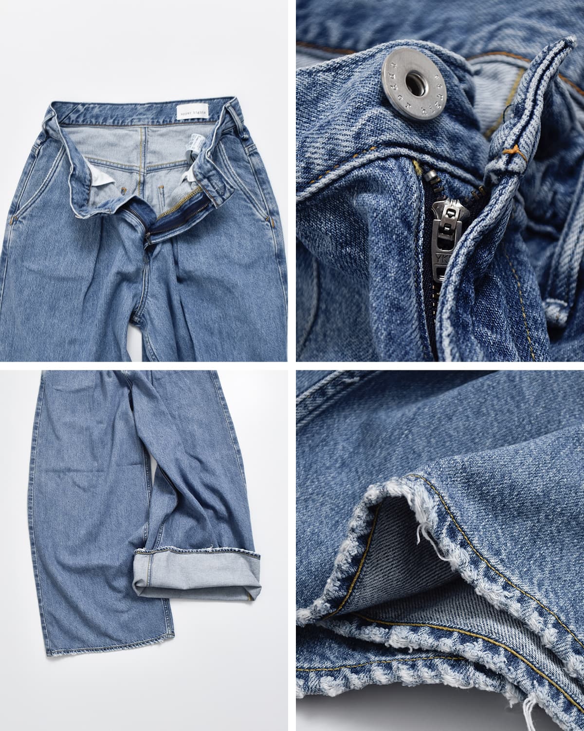 upper hights(アッパーハイツ)ミドルライズワイドバギー パンツ  “THE BLAIR” the-blair